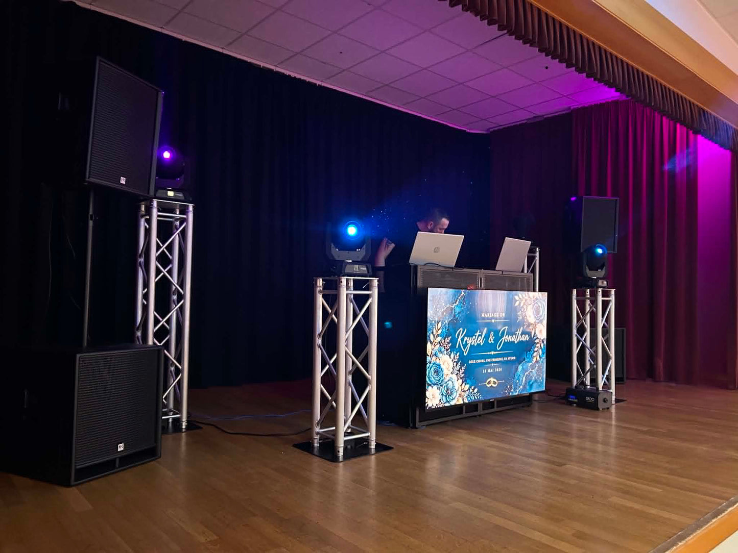 Prestation animation mariage sonorisation 5000 watts