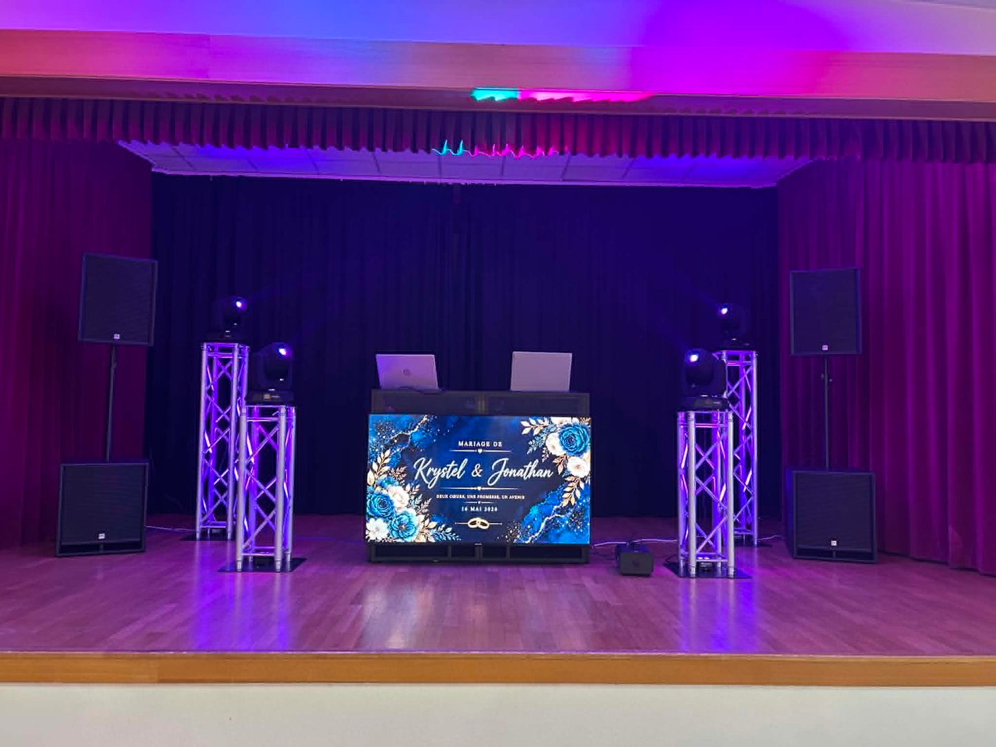 Prestation animation mariage sonorisation 5000 watts