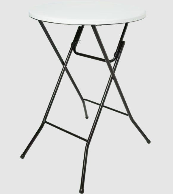 Lot de 3 tables hautes pliantes 80/110 cm