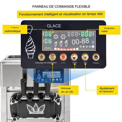 Machine à glaces italienne 1200 W professionnelle