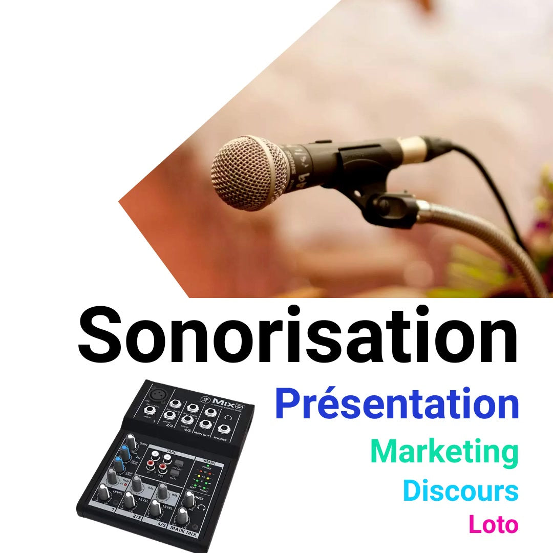 Location sonorisation pour discours, présentation,marketing