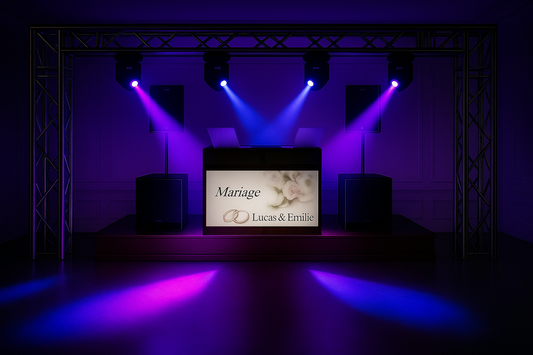 Prestation animation sonorisation mariage 6000 watts